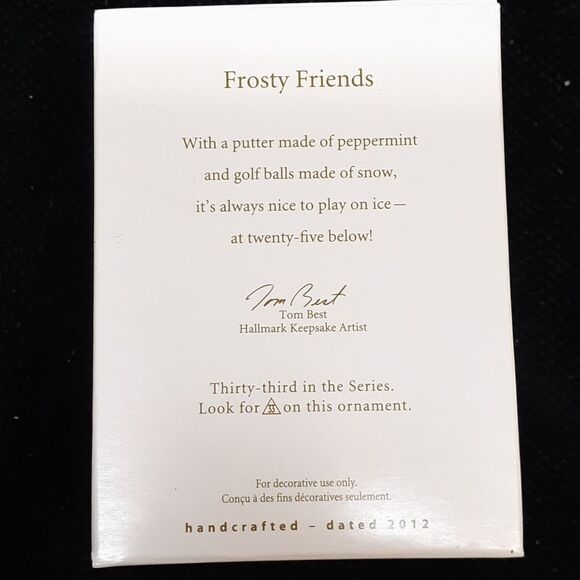 '2012 Hallmark Keepsake Frosty Friends ornament. - Picture 2 of 4